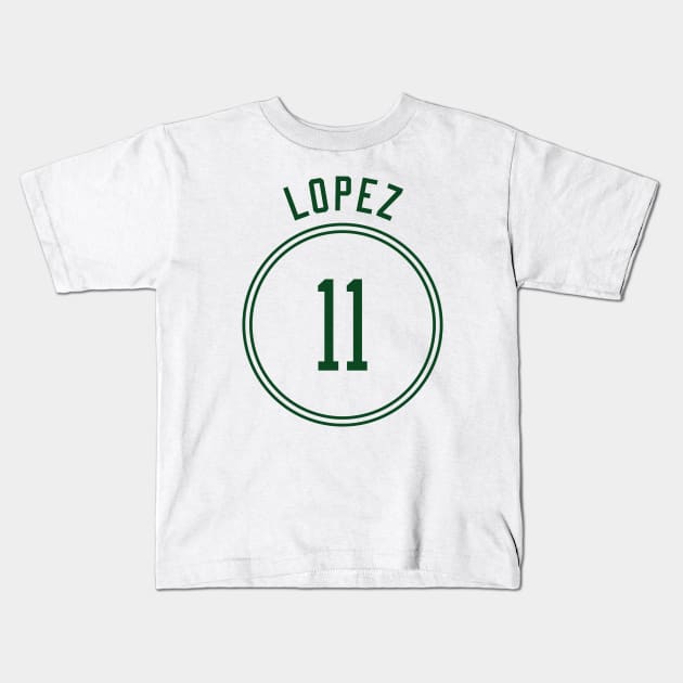 Brook Lopez Name and Number Kids T-Shirt by Legendary
